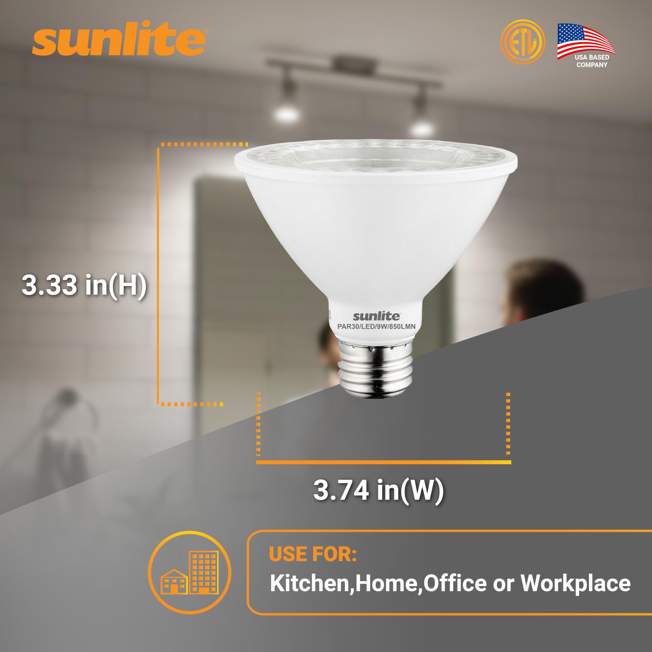 Sunlite par30 dimmable LED allows mood control in any space