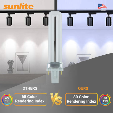 Sunlite PL13 SP65K compact twin-tube design for modern offices and shops.