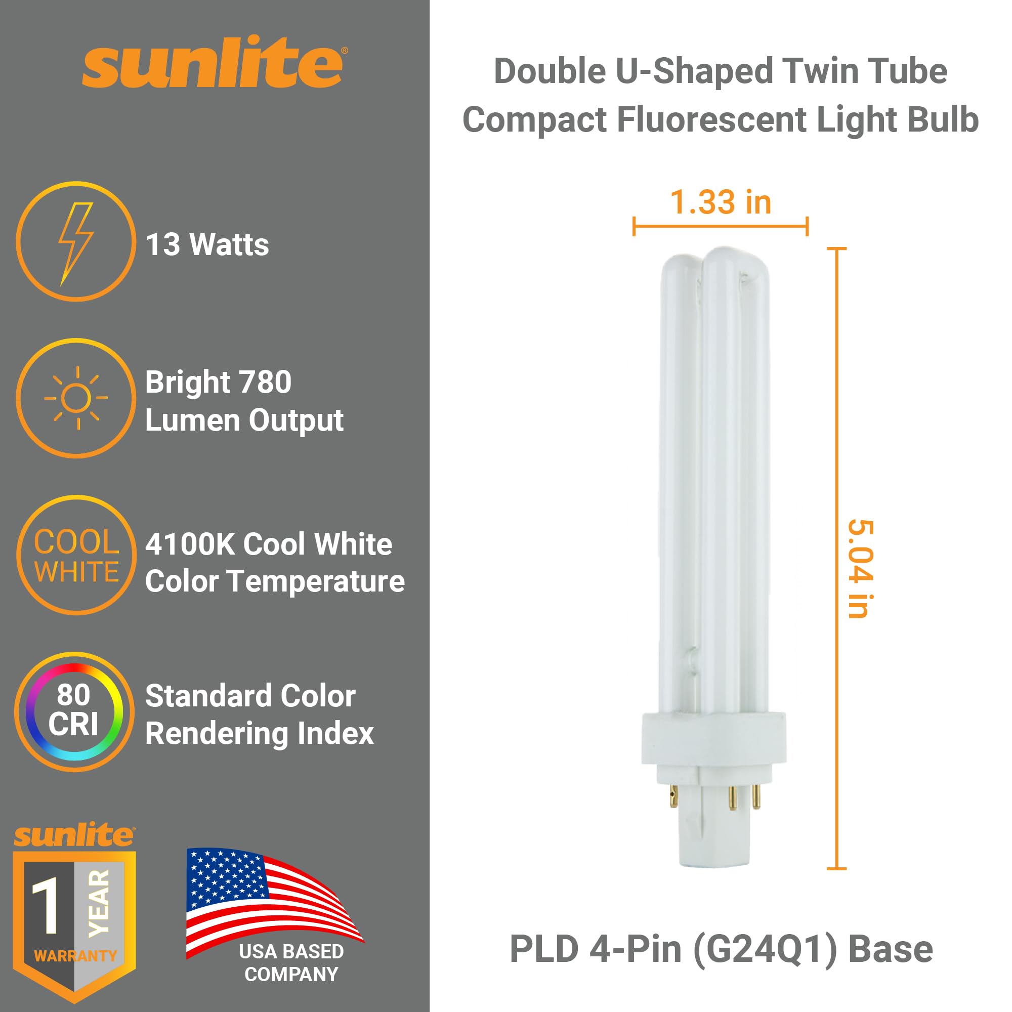 Sunlite PLD13/E/SP41K packaging shot highlights long-life performance