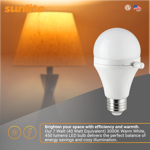 Sunlite ShabBulb ideal for bedside or living room lamps.