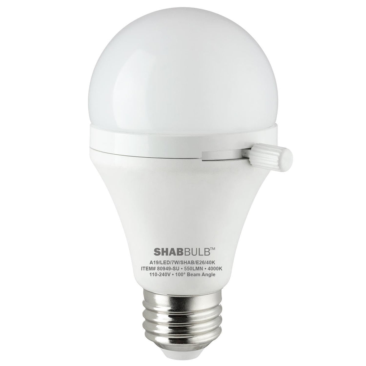 Sunlite ShabBulb lever slide demonstrates easy Shabbat light control.