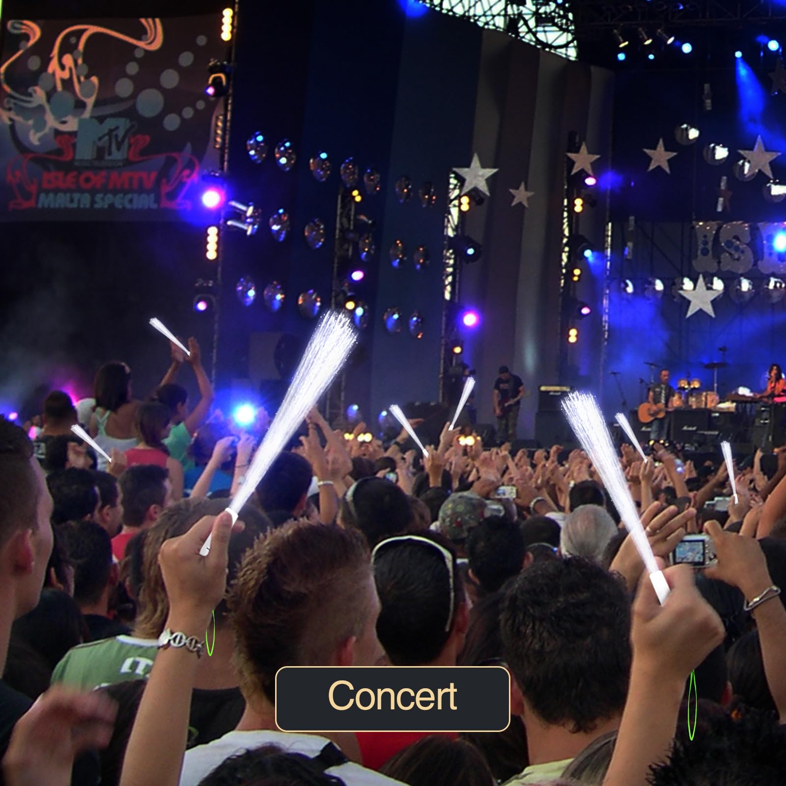 SUNLUMI glow sticks enhance reception ambiance without flame or smoke.