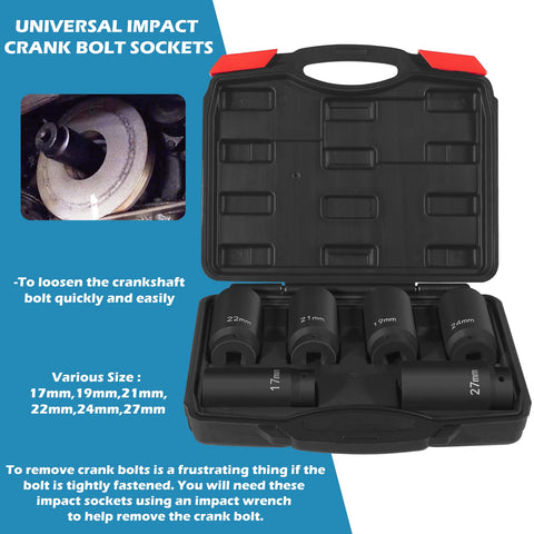 Sunluway 19mm deep crank bolt socket with strong leverage in tight spaces