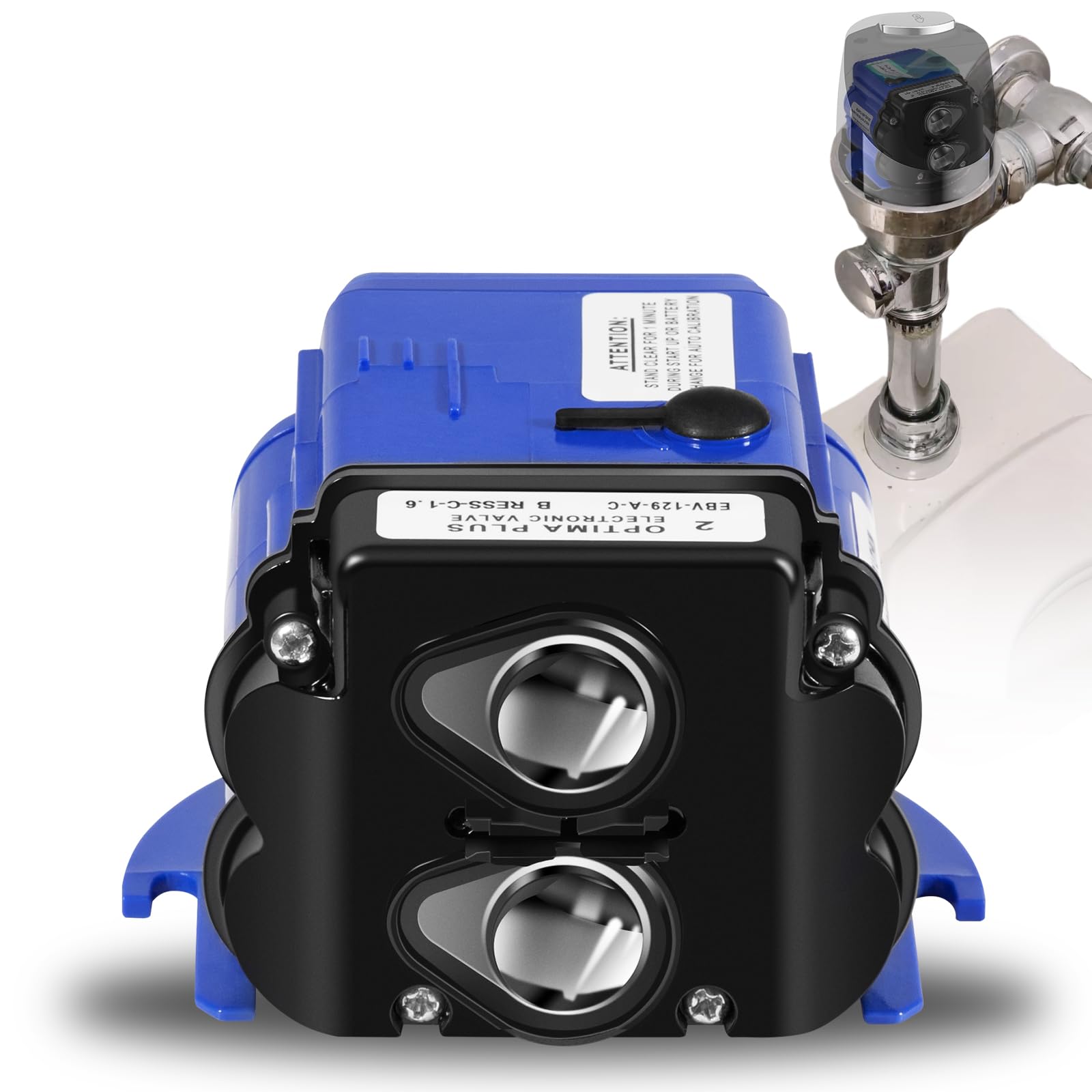 Sunluway EBV-129-A-U battery-ready design operates with AA batteries.