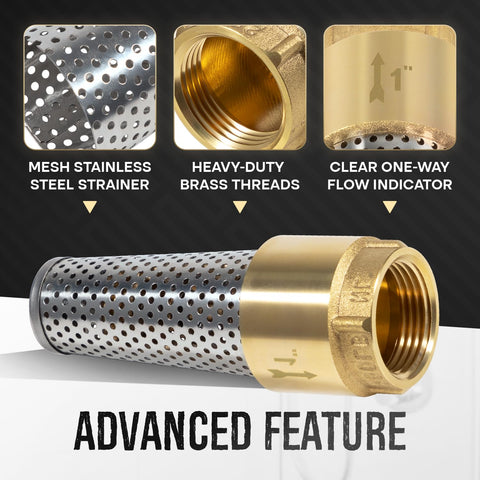 Sunluway No-Lead Brass Body highlighting safe material for water lines.