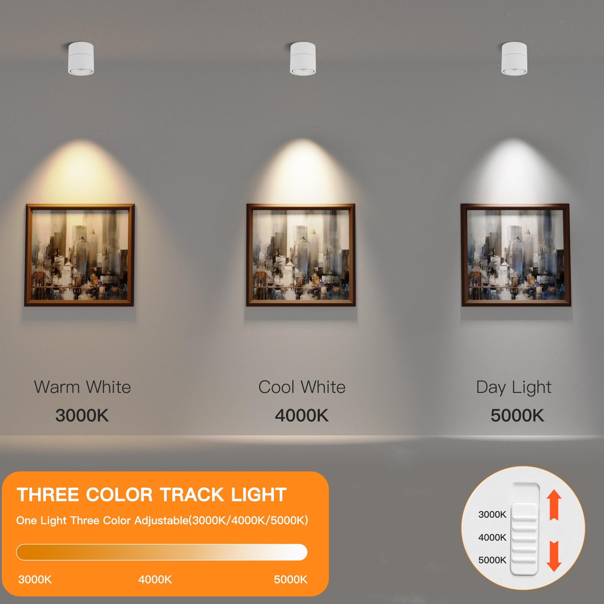 SUNMEIYI dimmable 3000K warm white light ideal for living areas.