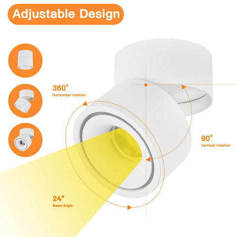 SUNMEIYI dimmable 4000K cool white light for task lighting in kitchens.