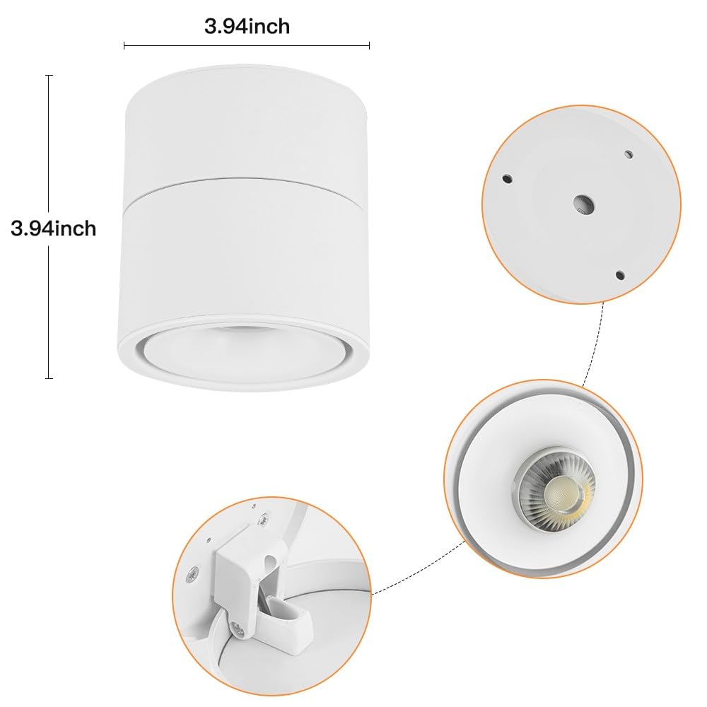 SUNMEIYI dimmable 5000K daylight light brightens hallways and galleries.