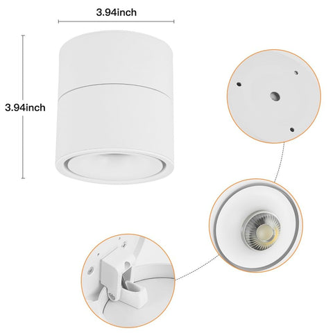 SUNMEIYI dimmable 5000K daylight light brightens hallways and galleries.