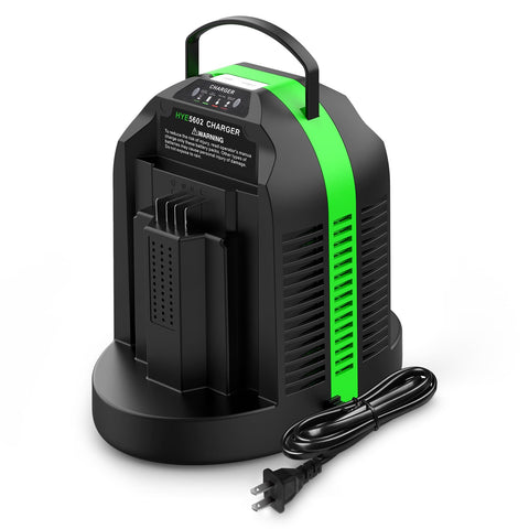 SUnMilY rapid dual-charging CH2800D powers two EGO 56V batteries quickly.