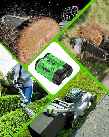 Sunmokite 56V battery durable exterior signifies reliable outdoor work endurance.