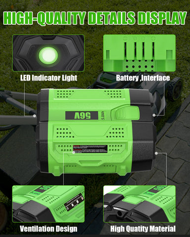 Sunmokite 56V battery close-up terminals highlights safe connections and stable performance.