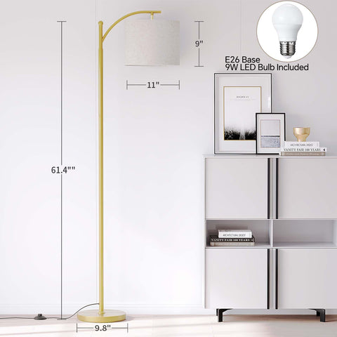SUNMORY arc floor lamp adjustable shade directs light where you need it