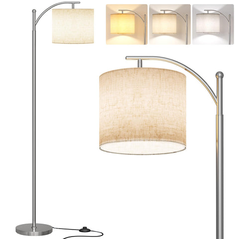 SUNMORY Arc Floor Lamp with a dramatic arc shape for cozy living room lighting
