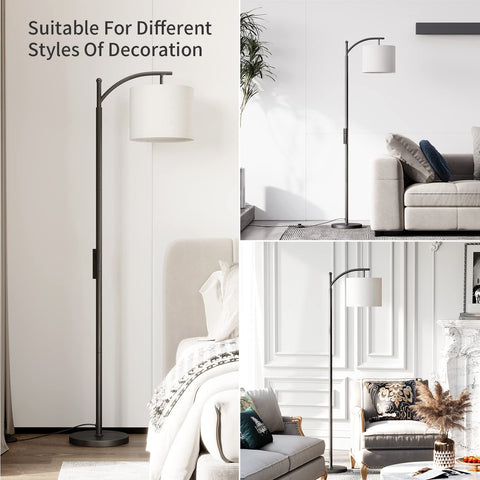 Foot switch enables hands-free control on SUNMORY Arc Floor Lamp.