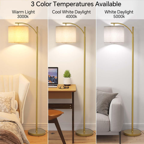 SUNMORY arc floor lamp rotatable head for precise lighting