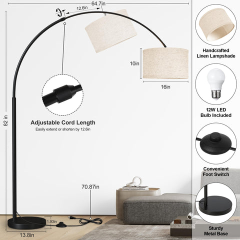 SUNMORY arc lamp foot switch enables quick color temperature changes