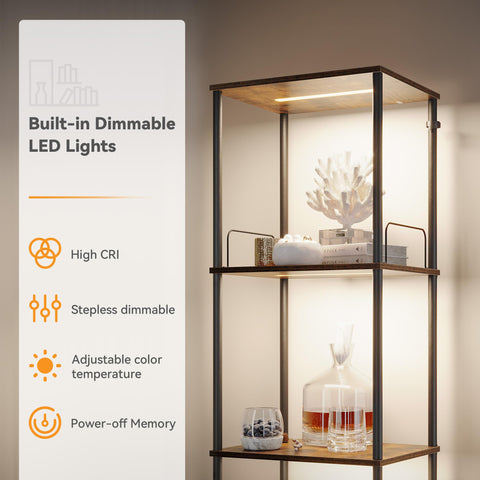 SUNMORY display shelf close-up bulbs reveal warm color temperature options for mood lighting