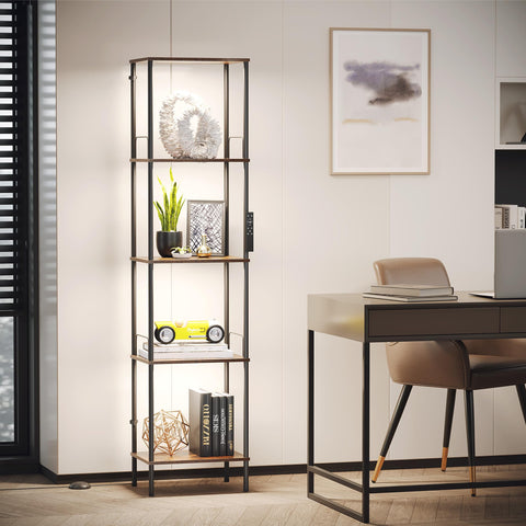 SUNMORY display shelf with remote control simplifies brightness and color temperature adjustments