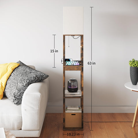 SUNMORY drawer and three shelves storing keys, remotes, and decor neatly.