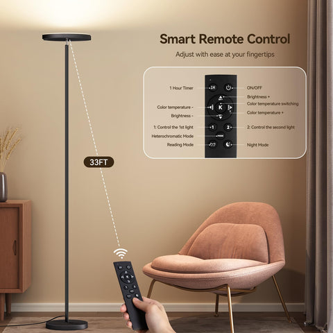 SUNMORY easy assembly with magnetic remote keeps setup simple.