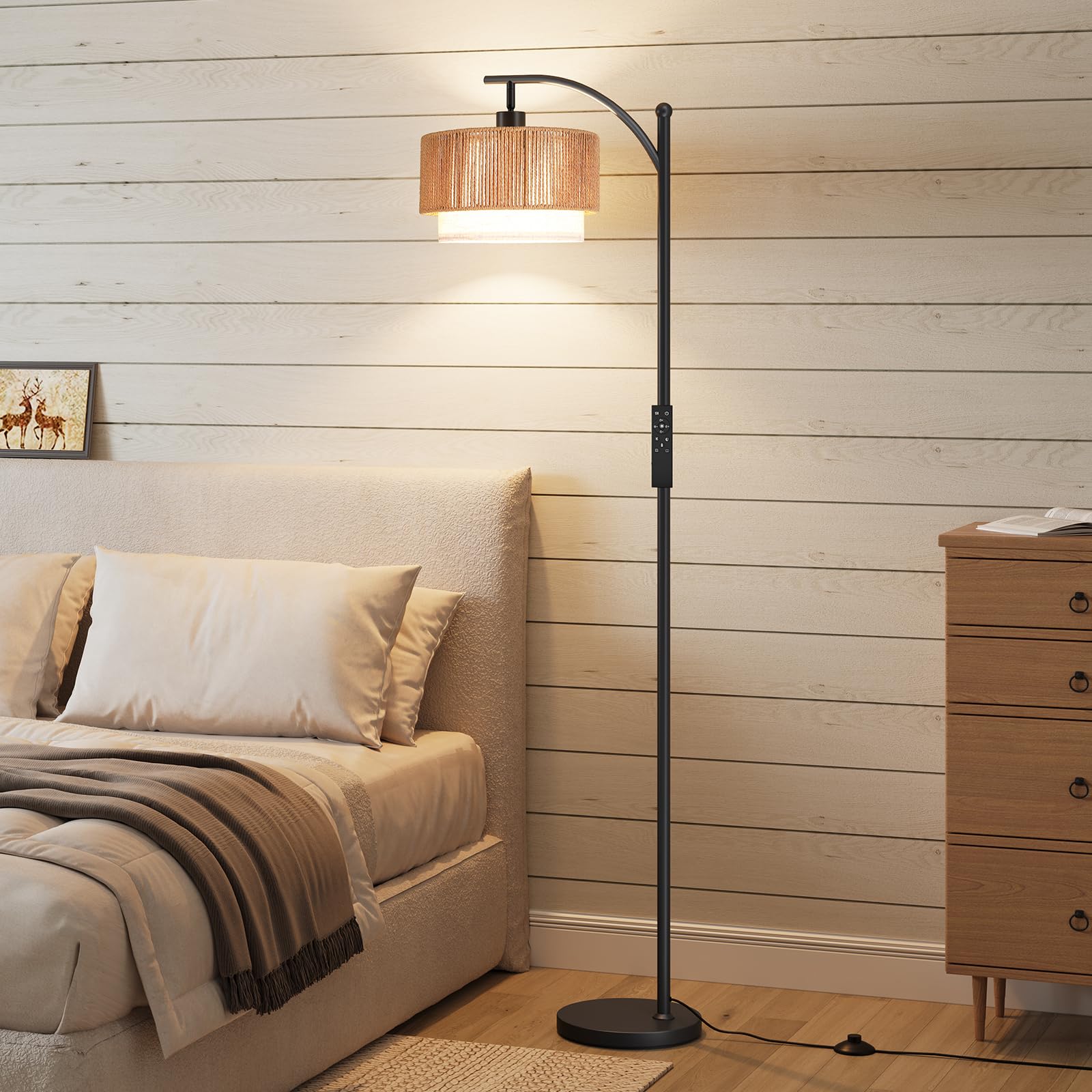 SUNMORY arc lamp easy to assemble with included manual.