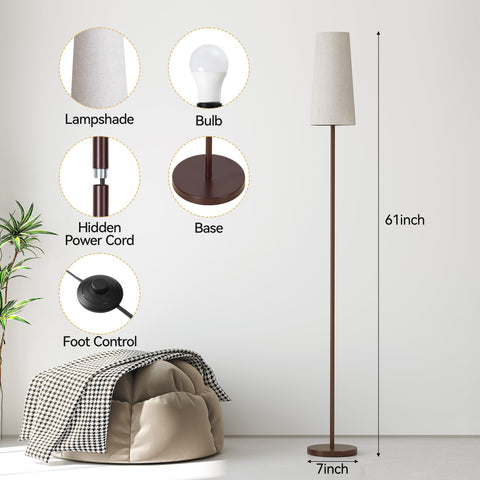 SUNMORY floor lamp color temperature option helps set the mood and focus.