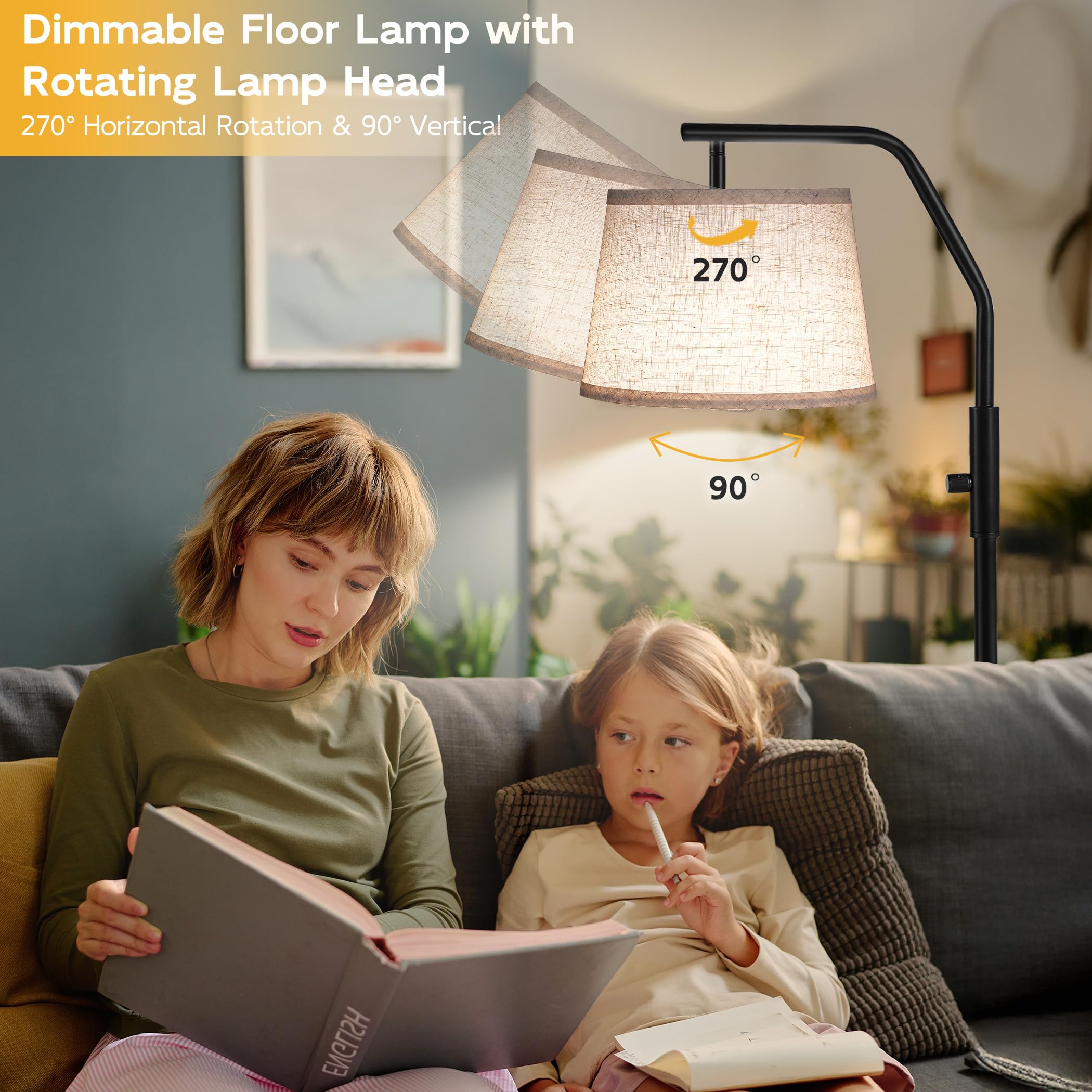 SUNMORY dimmable control enables smooth brightness adjustments.