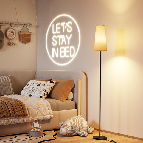 SUNMORY floor lamp uses E26 socket compatible with many bulbs