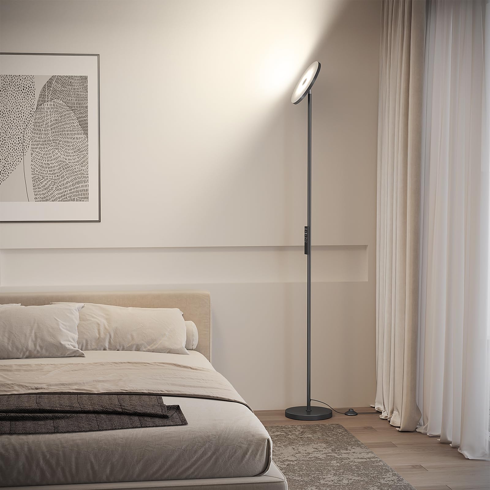 SUNMORY floor lamp energy saving LED reduces power use.
