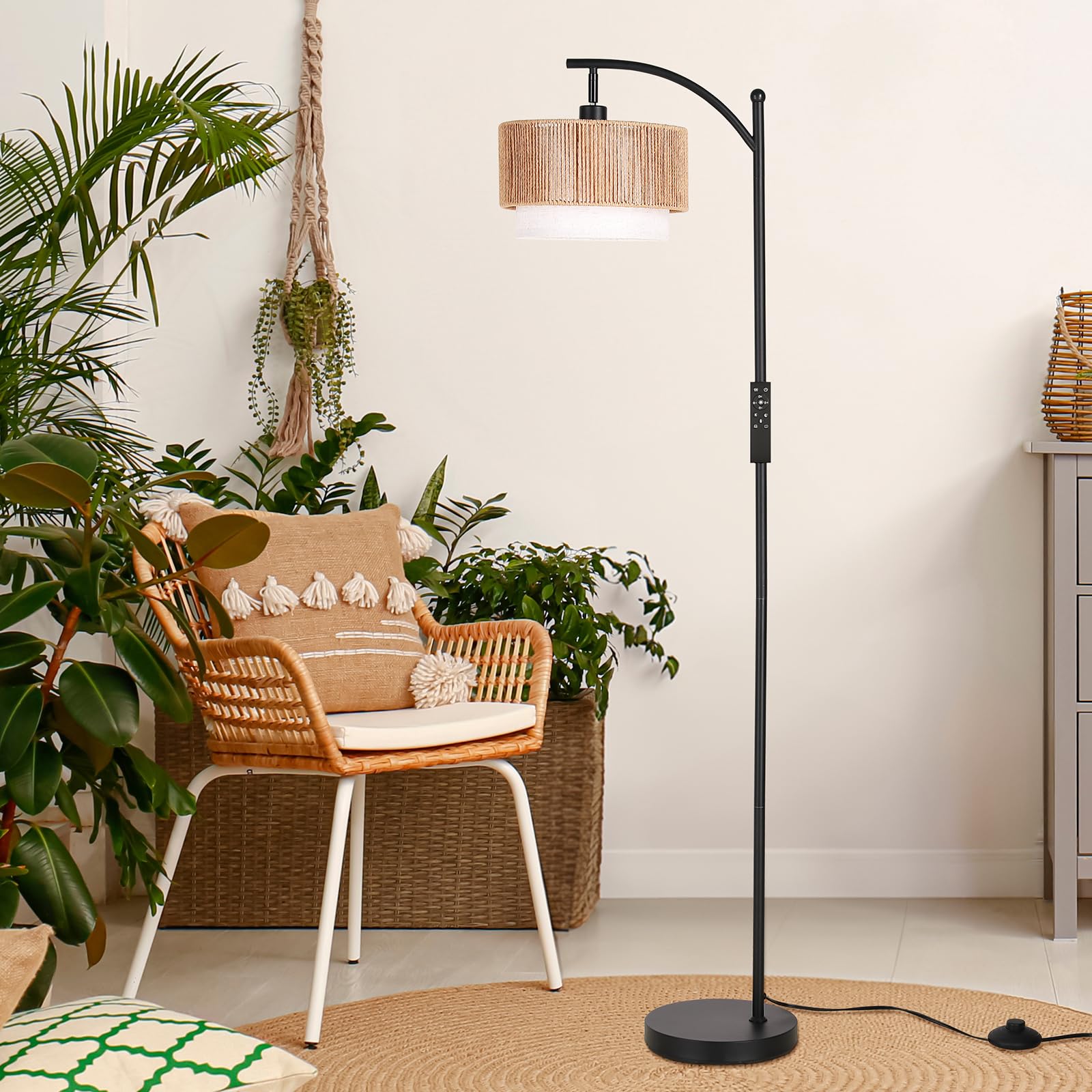 SUNMORY floor lamp complements living rooms and bedrooms with versatile style.