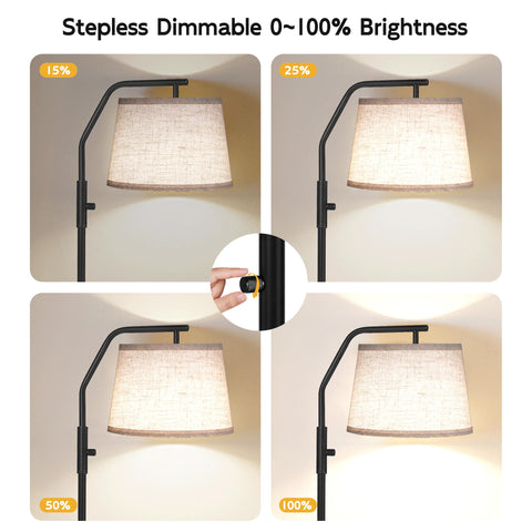 SUNMORY included 9W LED bulb offers efficient illumination.