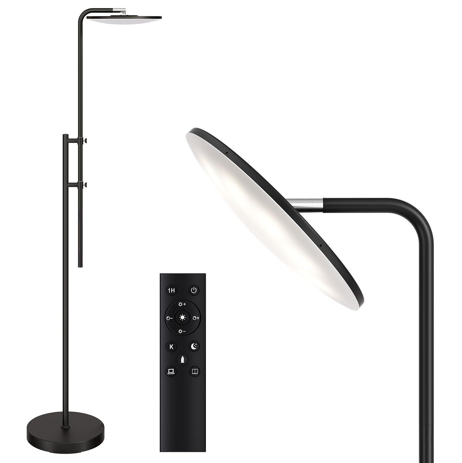 Sunmory floor lamp with remote control for easy lighting in living spaces