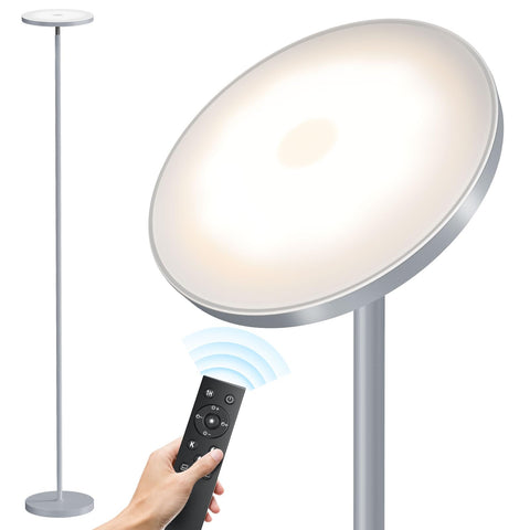 SUNMORY floor lamp with remote control for easy brightness adjustments from any seat