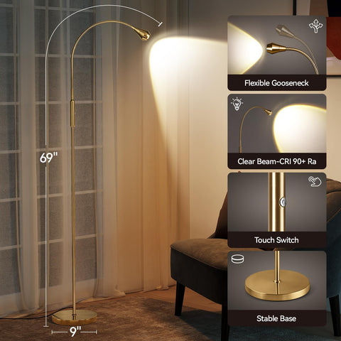 SUNMORY heavy-base lamp provides stable lighting in busy rooms