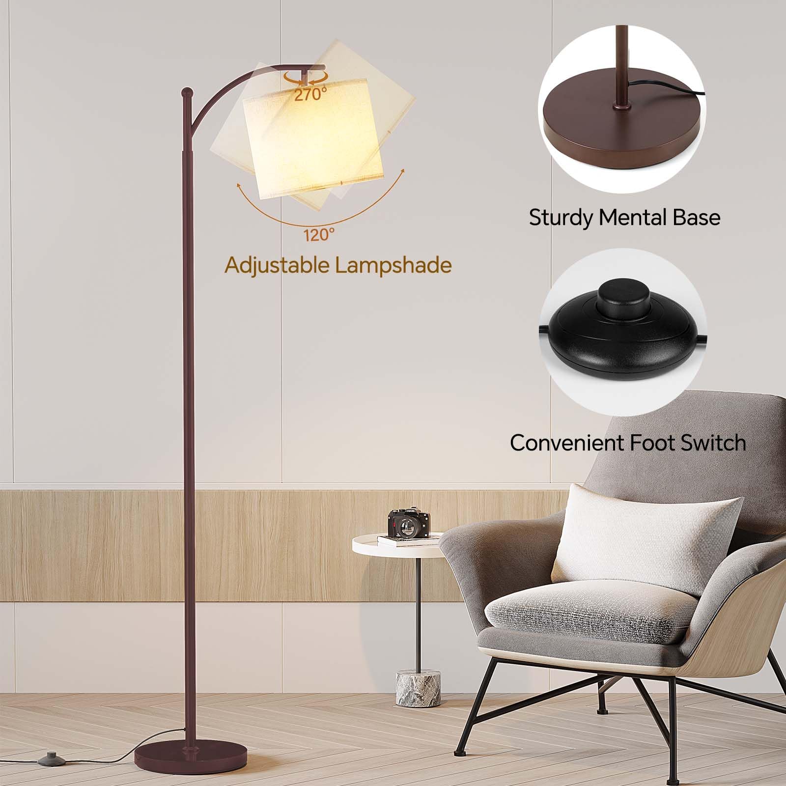 SUNMORY sturdy heavy-base prevents tipping in busy living spaces