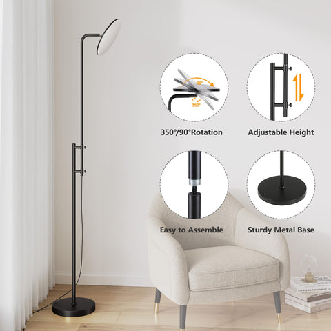 Sunmory lamp with a heavy metal base for stable placement
