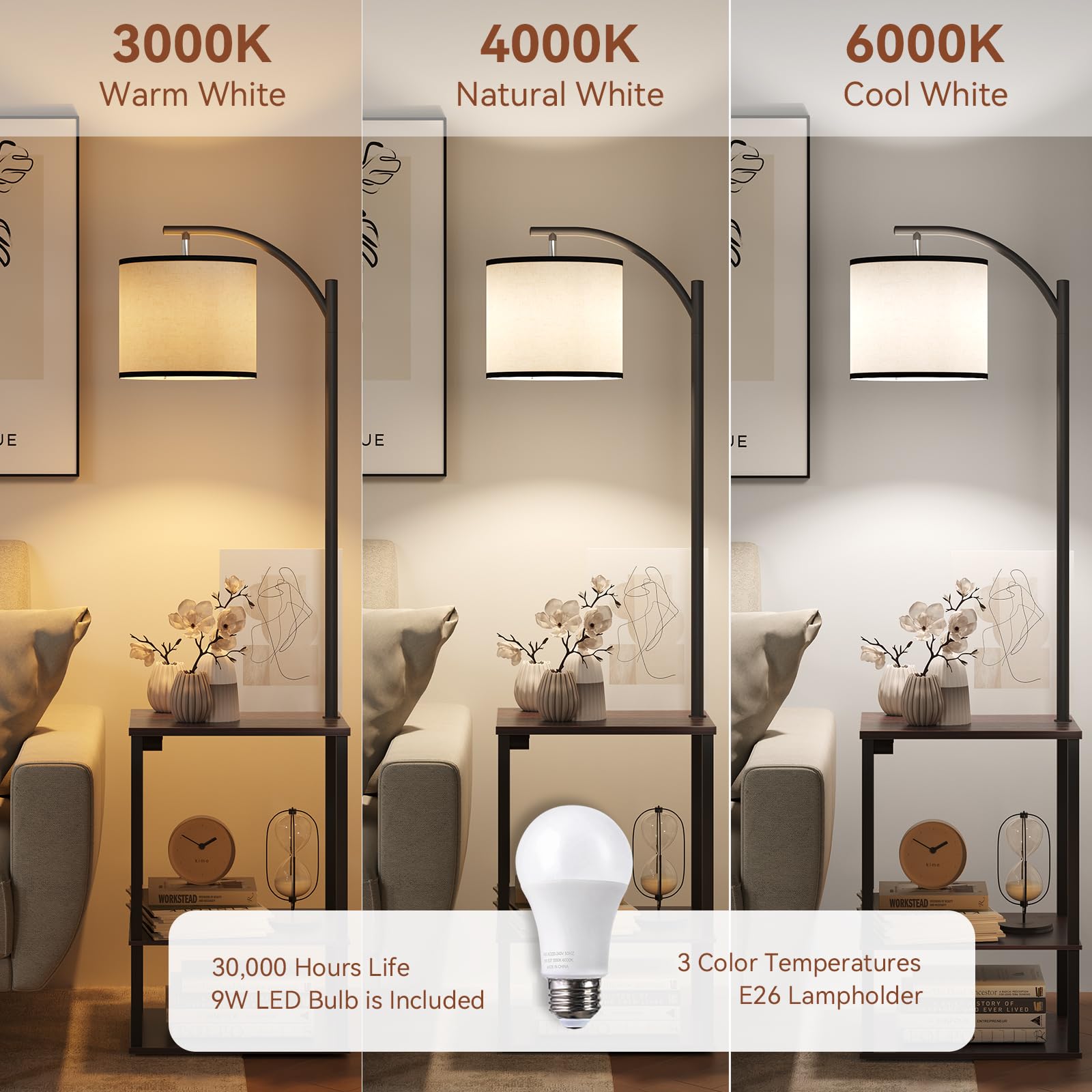 Sunmory lamp head swivel 180 degrees for targeted illumination