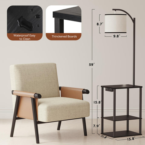 SUNMORY USB and AC charging station keeps devices powered.
