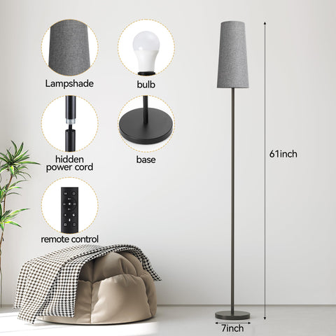 SUNMORY weighted-base floor lamp stays stable in any room.