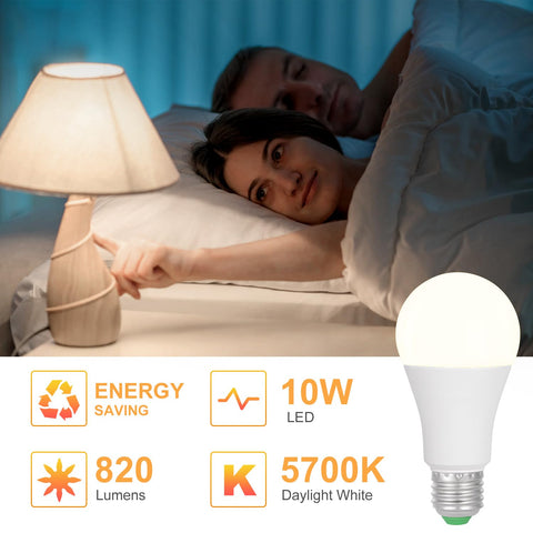 SUNNEST bulbs illustrate adjustable brightness and speed control in a living room