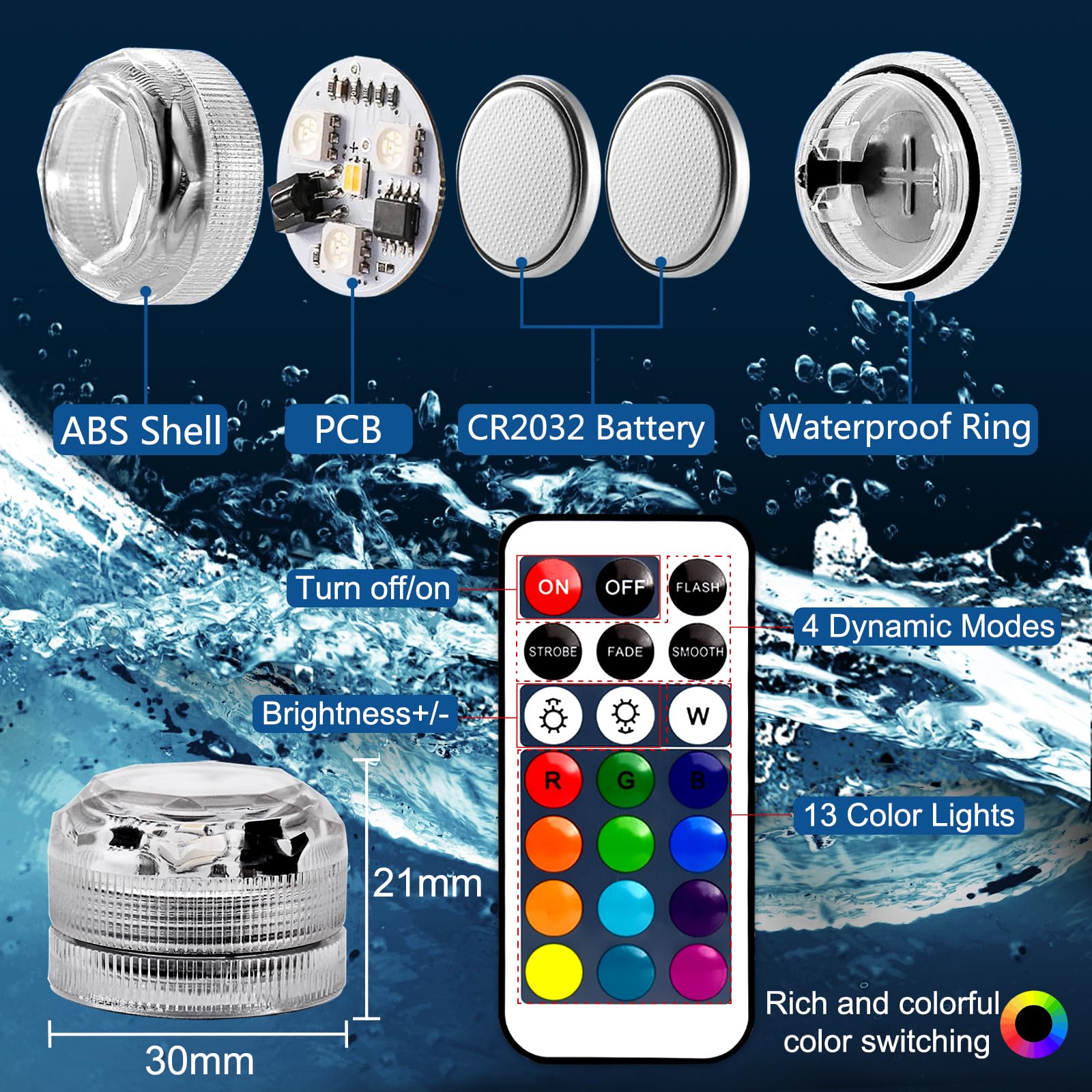 Sunnyes color-changing LED submersible light adds ambience to events
