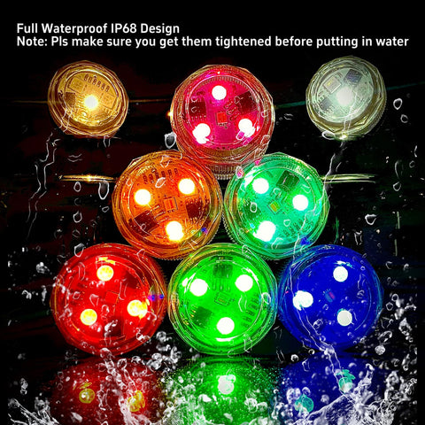 Sunnyes tea light in water feature for subtle underwater glow