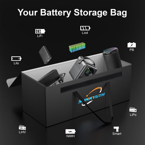 SunnyLith battery bag compatible with LiFePO4 and EcoFlow kits