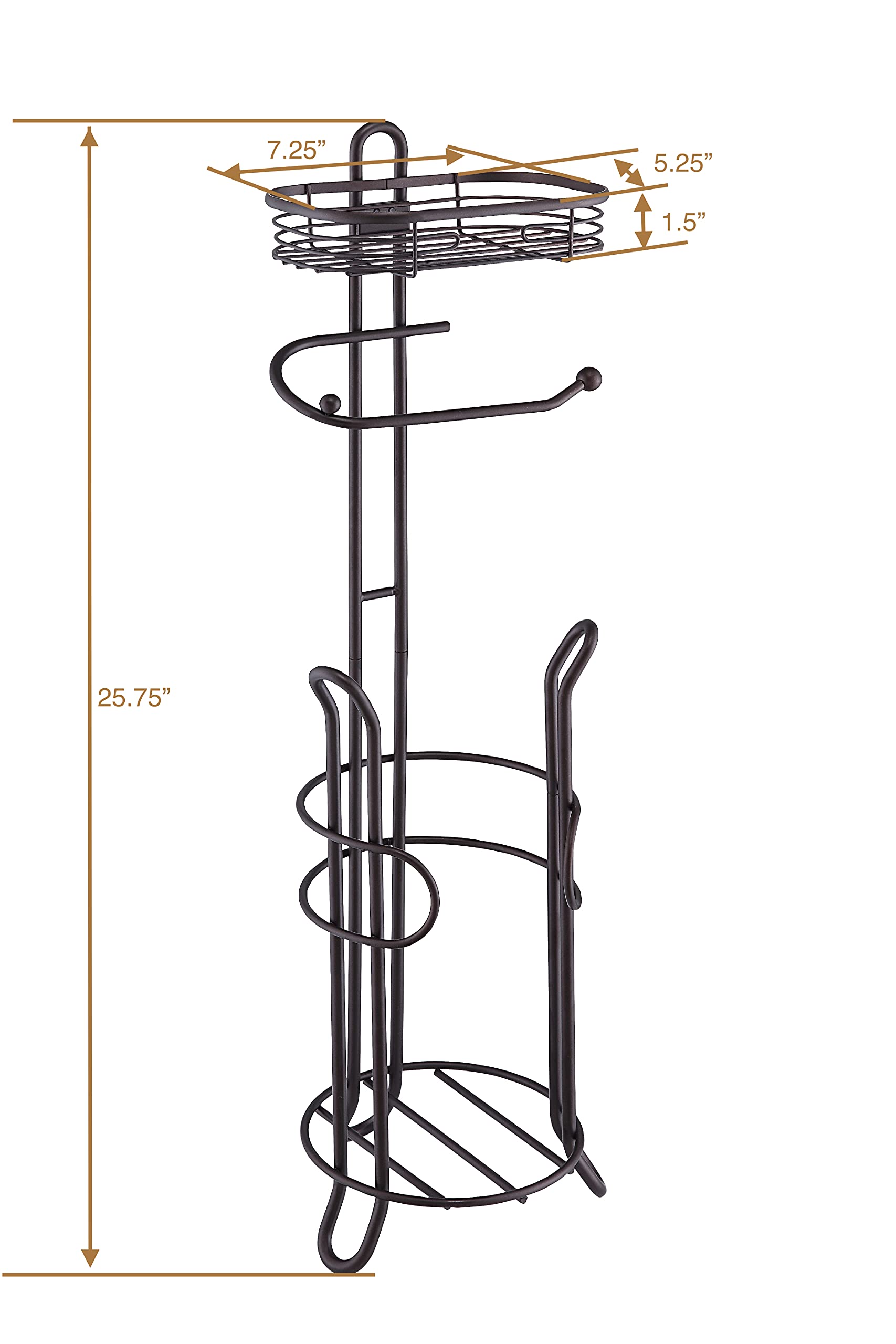 SunnyPoint top basket offers handy space for small bathroom items