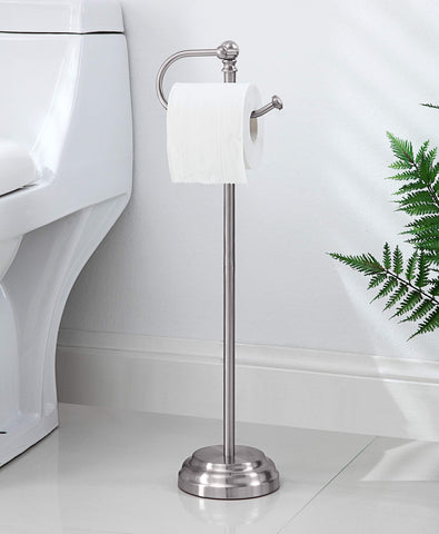 SunnyPoint Classic stand features a weighted base for tip resistance in busy bathrooms.