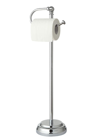 SunnyPoint Classic chrome free-standing toilet tissue holder with a sleek finish.