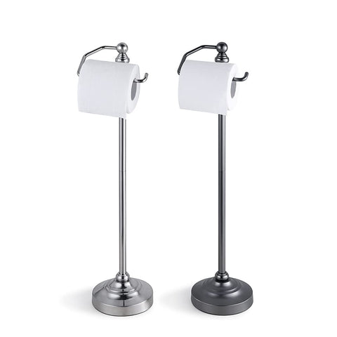 SunnyPoint Deluxe free-standing toilet tissue holder dimensions help plan space.
