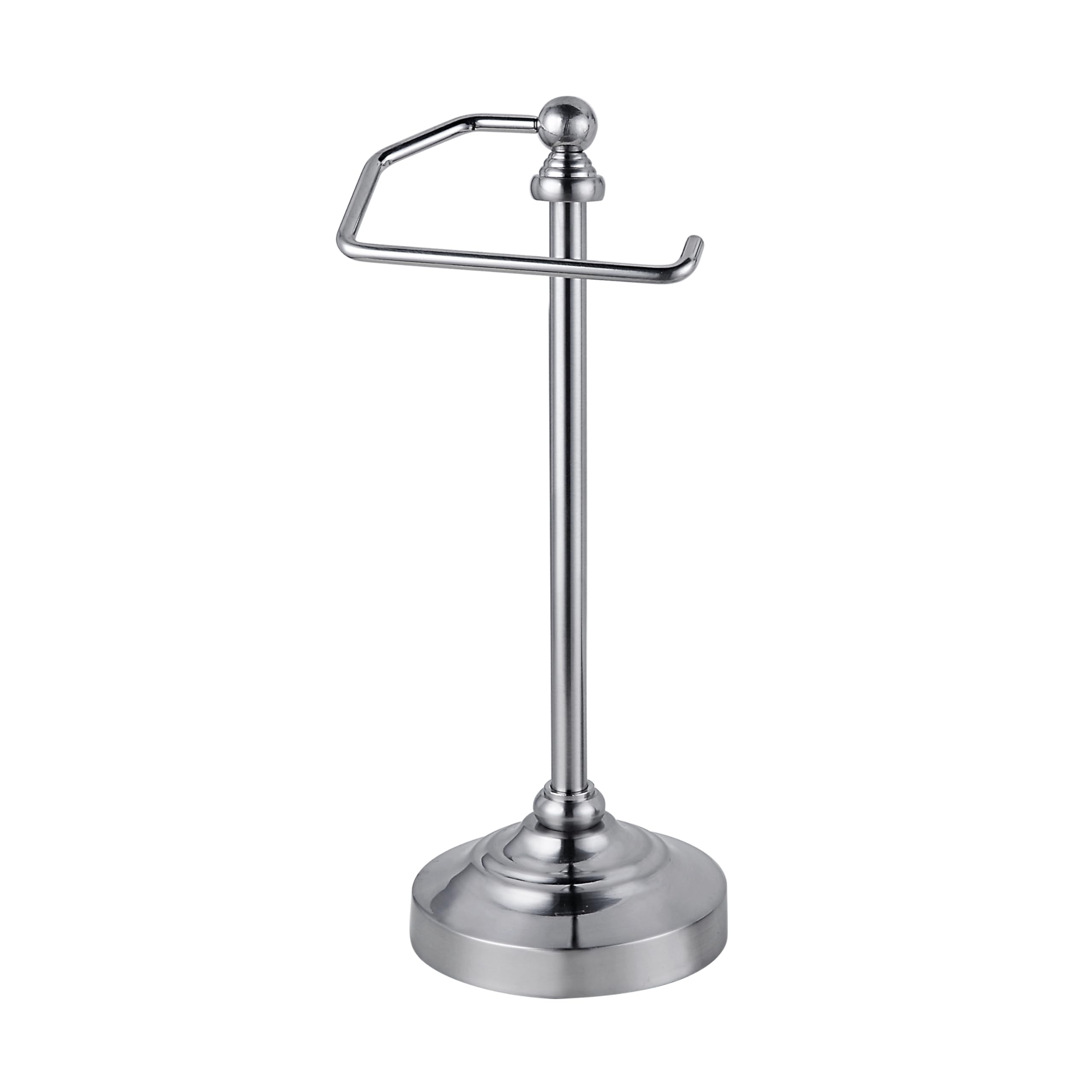 SunnyPoint Deluxe towel holder countertop setup fits neatly on vanity or kitchen counter.