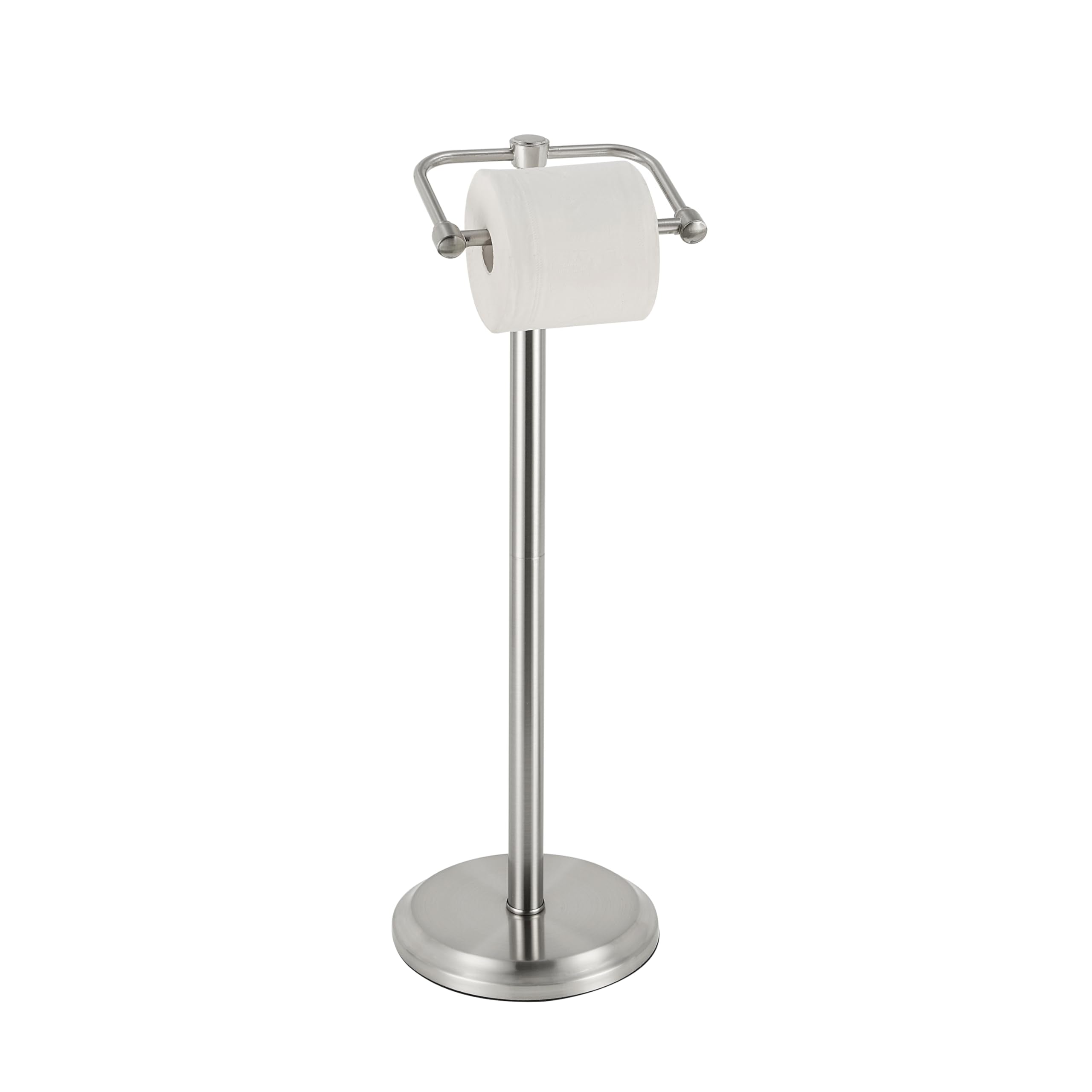 SunnyPoint base-weighted free-standing toilet paper holder for stable bathroom placement.